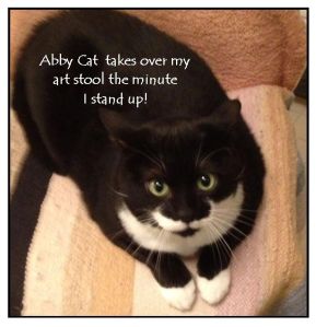 AC takes over my art stool graphic