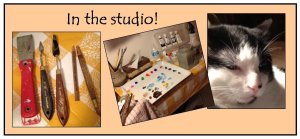 In the Studio for the blog