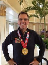 Keith's medal up close