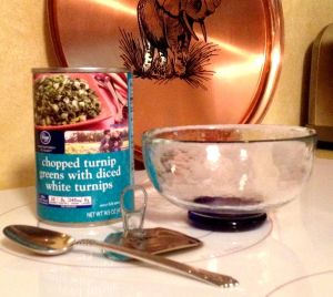 Chopped turnip greens